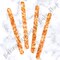 Flake Glitter Acrylic Popsicle Sticks- Amber / Burnt Orange